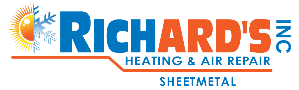 Logo for Richard's Heating & Air, a residential and commercial HVAC company in Livermore, CA.